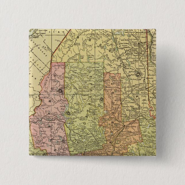 Bóton Quadrado 5.08cm Maine 11 (Frente)
