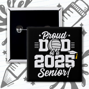 Bóton Quadrado 5.08cm Mais velho de Voleibol Classe 2025 — Pai Ortopolo