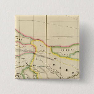 Bóton Quadrado 5.08cm Mali, Mauritânia e Burkina, África