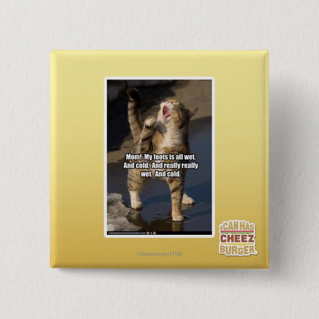 Bóton Quadrado 5.08cm Mamã! (Frente)