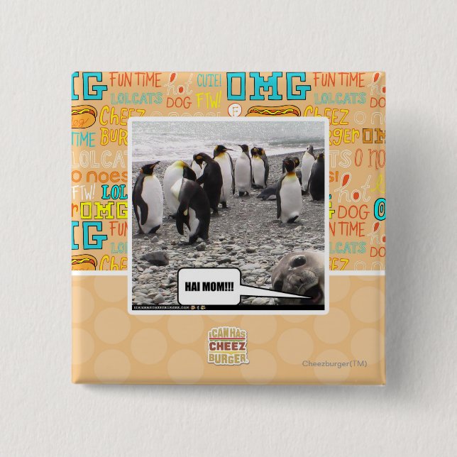 BÓTON QUADRADO 5.08CM MAMÃ DE HAI!!! (Frente)