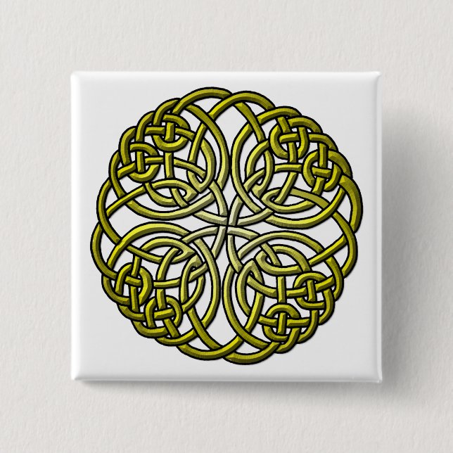 Bóton Quadrado 5.08cm Mandella verde (Frente)