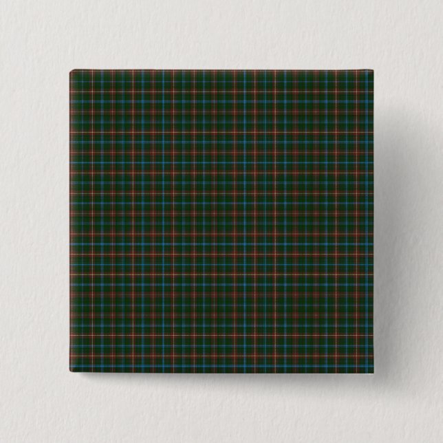 Bóton Quadrado 5.08cm Manitoba tartan (Frente)