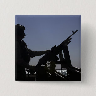 Bóton Quadrado 5.08cm Manning de um metralhador M240 no Iraque