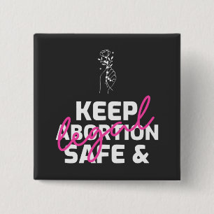 Bóton Quadrado 5.08cm Manter O Aborto Seguro E Legal
