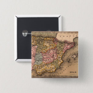 Bóton Quadrado 5.08cm Mapa antigo antigo inspirado (5)