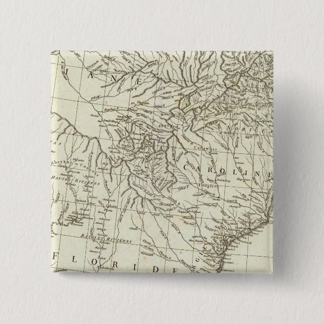 Bóton Quadrado 5.08cm Mapa Canadense (Frente)