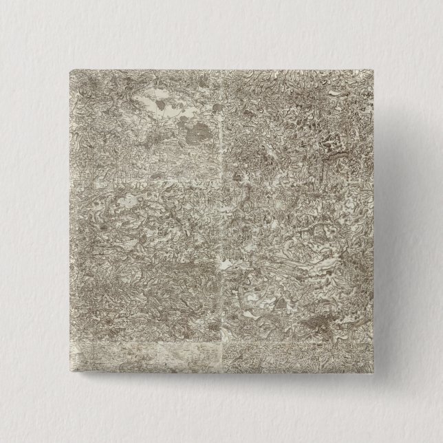 Bóton Quadrado 5.08cm Mapa composto da França 7 (Frente)