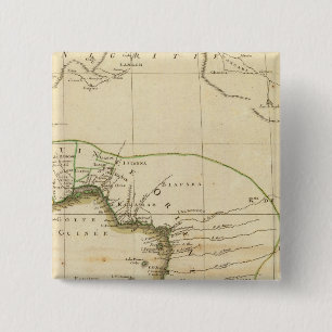 Bóton Quadrado 5.08cm Mapa da África Ocidental