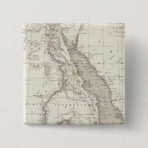 Bóton Quadrado 5.08cm Mapa da África Oriental