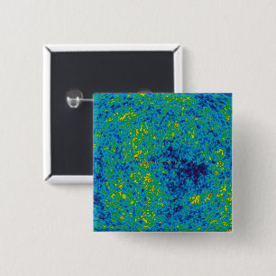 Bóton Quadrado 5.08cm Mapa da Anisotropia da Sonda de Micro-ondas WMAP d