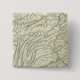 Bóton Quadrado 5.08cm Mapa Da Pensilvânia 2