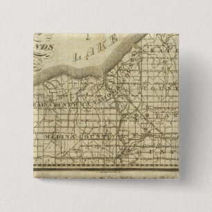 Bóton Quadrado 5.08cm Mapa da Reserva Ocidental