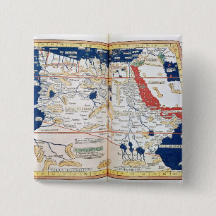 Bóton Quadrado 5.08cm Mapa de África