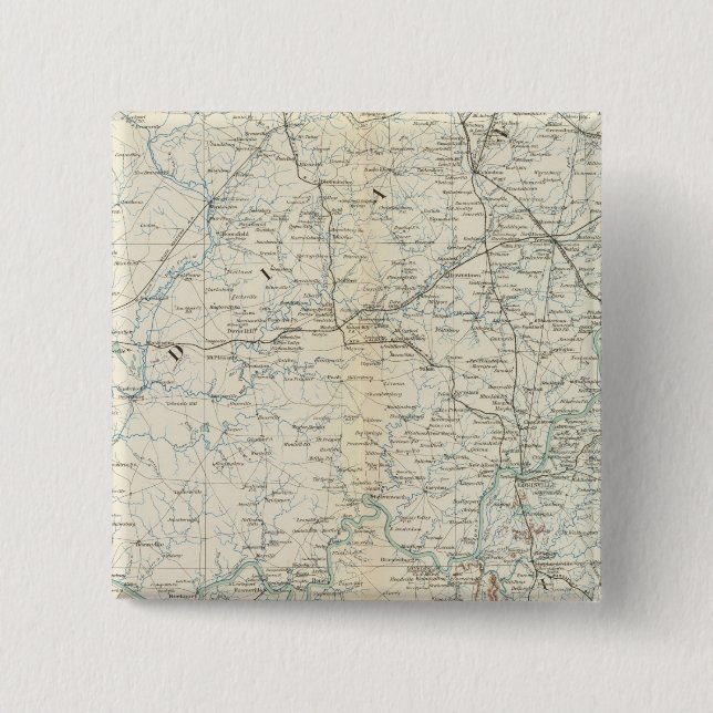 Bóton Quadrado 5.08cm Mapa de genes XVI (Frente)
