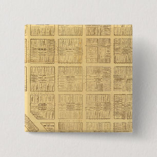 Bóton Quadrado 5.08cm Mapa de negócios de São Francisco