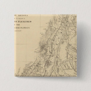 Bóton Quadrado 5.08cm Mapa de partes de Utah