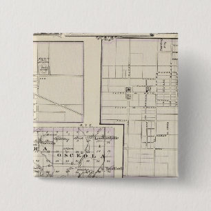 Bóton Quadrado 5.08cm Mapa de Stark e da parte oeste de Marshall