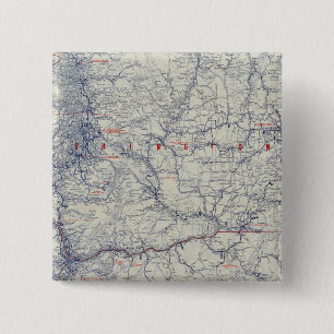 Bóton Quadrado 5.08cm Mapa de trilhos automáticos de 1925 para Rand McN