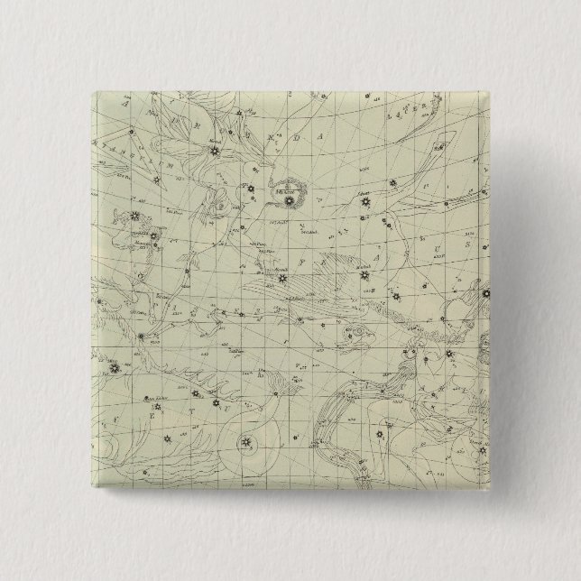 Bóton Quadrado 5.08cm Mapa em estrela 2 (Frente)