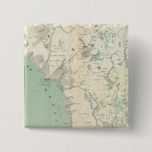 Bóton Quadrado 5.08cm Mapa geral XI