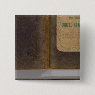 Bóton Quadrado 5.08cm Mapa militar dos Estados Unidos