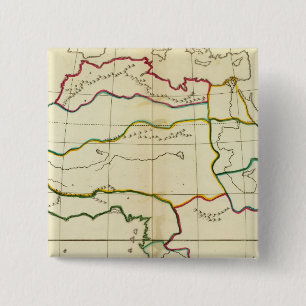 Bóton Quadrado 5.08cm Mapa simples África