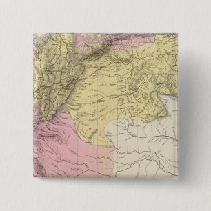 Bóton Quadrado 5.08cm Mapas militares históricos da Venezuela