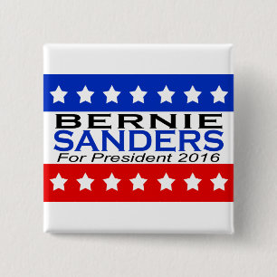 Bóton Quadrado 5.08cm Máquinas de lixar de Bernie para o presidente 201