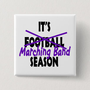 Bóton Quadrado 5.08cm Marching Banda Season/ Purple