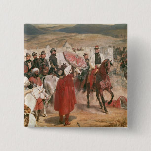 Bóton Quadrado 5.08cm Marechal Thomas Bugeaud e coronel Joseph