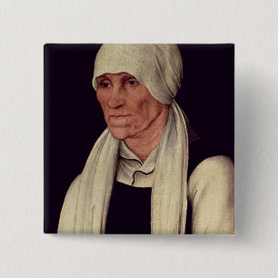Bóton Quadrado 5.08cm Margarethe Luther, mãe de Martin Luther