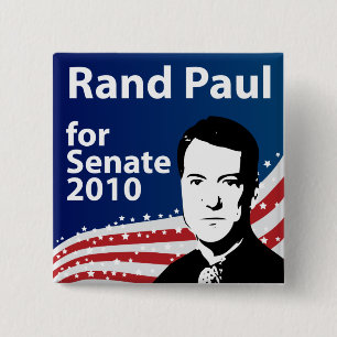 Bóton Quadrado 5.08cm Margem Paul para o botão do Senado 2010