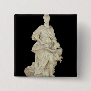 Bóton Quadrado 5.08cm Marie Leszczynska como Juno, 1731