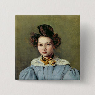 Bóton Quadrado 5.08cm Marie Louise Sennegon, 1831