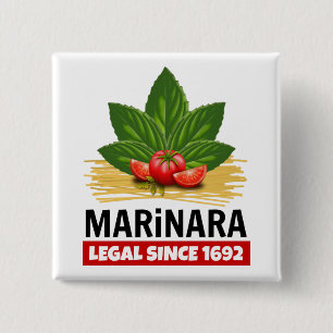 Bóton Quadrado 5.08cm Marinara Legal Desde 1692 Tomates De Base Espaguet