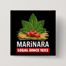 Bóton Quadrado 5.08cm Marinara Legal Desde 1692 Tomates De Base Espaguet