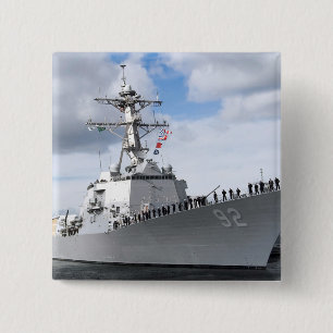 Bóton Quadrado 5.08cm Marinheiros trazem os trilhos