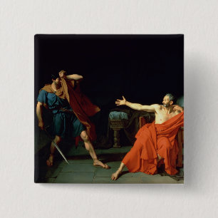 Bóton Quadrado 5.08cm Mário em Minturnae, 1786 (óleo em canvas)