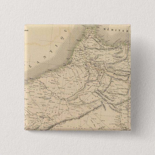 Bóton Quadrado 5.08cm Marrocos 3 (Frente)