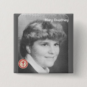 Bóton Quadrado 5.08cm Mary Courtney