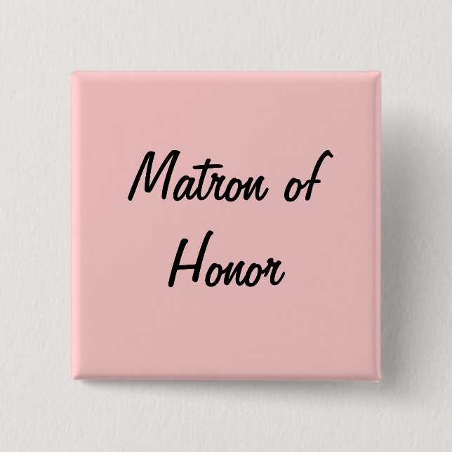 Bóton Quadrado 5.08cm Matriz de honra (Frente)