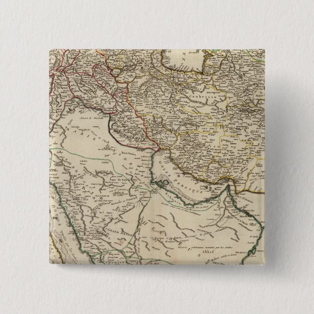 Bóton Quadrado 5.08cm Médio Oriente 2 (Frente)
