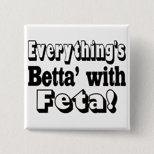 Bóton Quadrado 5.08cm Melhor Com Feta