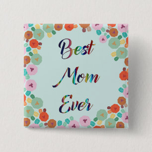 BÓTON QUADRADO 5.08CM MELHOR MÃE DE TODOS OS MOMENTOS