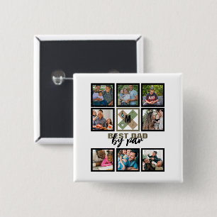 Bóton Quadrado 5.08cm Melhor Pai Do Dia de os pais Personalizado Por Col