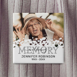 Bóton Quadrado 5.08cm Memória Ama Memorial