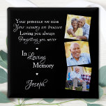 Bóton Quadrado 5.08cm Memória Funeral Personalizada 3 Foto Em Memória Am<br><div class="desc">Honre o seu amado com um botão personalizado de funeral do memorial fotográfico. Este único botão de manutenção do memorial é o presente perfeito para você, família ou amigos para prestar tributo ao seu amado. Esperamos que seu memorial em amar o botão funerário da memória lhe traga paz, alegria e...</div>
