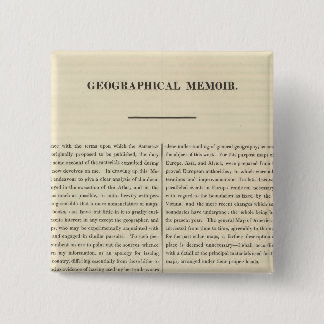 Bóton Quadrado 5.08cm Memória geográfica 4 (Frente)
