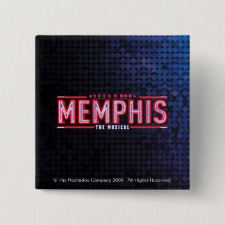 Bóton Quadrado 5.08cm MEMPHIS - o logotipo musical